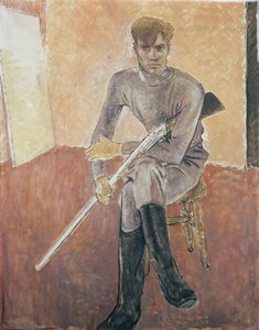 銃を持った男、20世紀 作： Glyn Warren Philpot